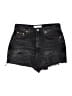 Topshop Black Denim Shorts Size 6 - photo 1