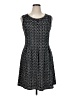Max Studio Polka Dots Black Casual Dress Size XL - photo 1
