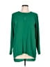 Rose + Olive Green Long Sleeve Blouse Size L - photo 1