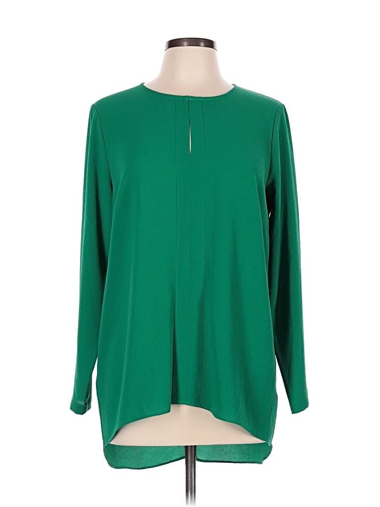 Pre-owned Rose + Olive Long Sleeve Blouse In Green