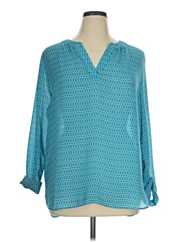 Caslon 3/4 Sleeve Blouse (view 1)