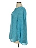 Caslon 100% Polyester Teal 3/4 Sleeve Blouse Size XL - photo 5
