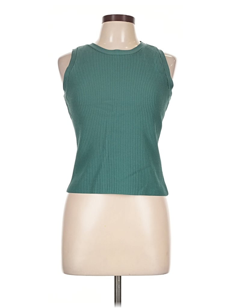 Pre-owned Happily Grey Sleeveless T-shirt In Green