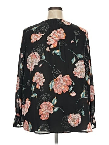 Kaari Blue Long Sleeve Blouse (view 2)