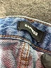 Express Hearts Blue Denim Shorts Size 6 - photo 3
