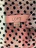 Ann Taylor LOFT 100% Polyester Houndstooth Gray Long Sleeve Blouse Size M (petite) - photo 7