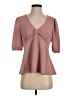 Waverly Grey 100% Polyester Pink 3/4 Sleeve Blouse Size S - photo 1