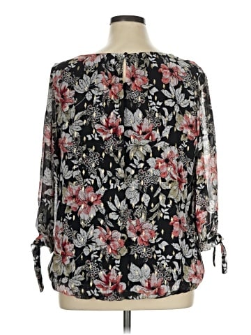 Roz & Ali 3/4 Sleeve Blouse (view 2)