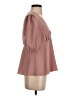 Waverly Grey 100% Polyester Pink 3/4 Sleeve Blouse Size S - photo 4