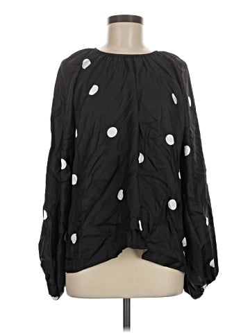 Cynthia Rowley Long Sleeve Silk Top (view 1)