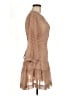 Rose + Olive 100% Polyester Paisley Tan Cocktail Dress Size M - photo 4