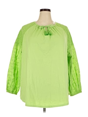 Belle By Kim Gravel 3/4 Sleeve Blouse (view 1)