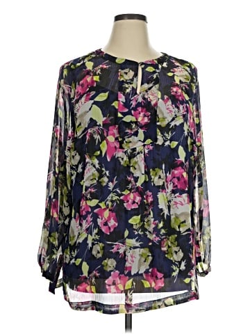 Liz Claiborne Long Sleeve Blouse (view 1)