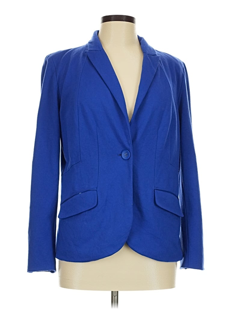 Pre-owned Chico's Blazer Jacket In Blue