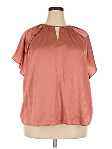 Worthington Short Sleeve Blouse (view 1)