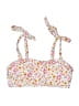 Unbranded Floral White Swimsuit Top Size S - photo 1