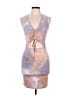Endless Blu Tie-dye Tan Cocktail Dress Size L - photo 1