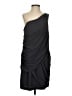 Aqua 100% Polyester Gray Black Cocktail Dress Size 6 - photo 1