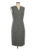 Jigsaw Houndstooth Gray Casual Dress Size 8 - photo 1