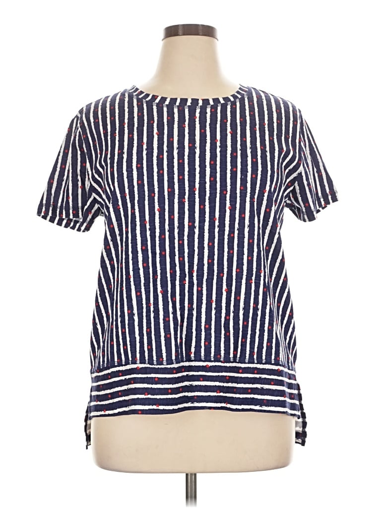 Pre-owned Erika Short Sleeve T-shirt In Blue