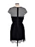 Max Studio 100% Polyester Stripes Black Casual Dress Size L - photo 2