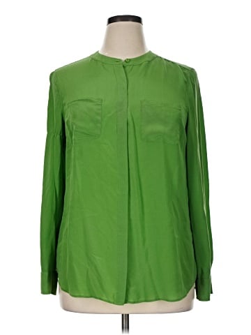 Talbots Long Sleeve Silk Top (view 1)