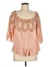 Hazel 100% Rayon Pink 3/4 Sleeve Blouse Size M - photo 1