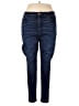 Ann Taylor LOFT Solid Blue Jeans Size 34 waist - photo 1