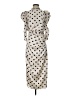 Keepsake 100% Polyester Polka Dots Ivory Casual Dress Size S - photo 1