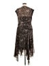 DKNY 100% Polyester Brown Cocktail Dress Size 16 - photo 2