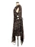 DKNY 100% Polyester Brown Cocktail Dress Size 16 - photo 5
