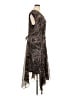 DKNY 100% Polyester Brown Cocktail Dress Size 16 - photo 4