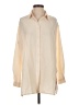 Unbranded 100% Polyester Color Block Ivory Long Sleeve Blouse Size XS - photo 1