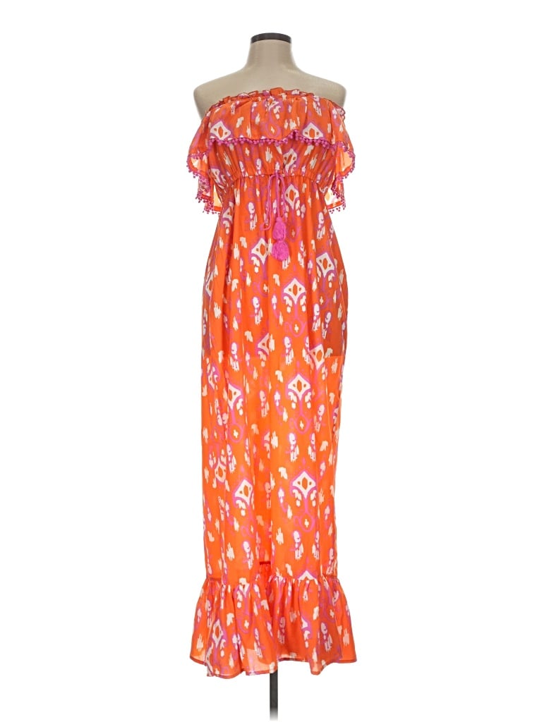 Pre-owned Mud Pie Cocktail Dress In Orange