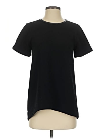 Madewell Leather-Trim Tailored Tee (view 1)
