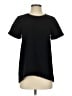 Madewell 100% Polyester Black Leather-Trim Tailored Tee Size XS - photo 1
