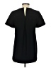 Madewell 100% Polyester Black Leather-Trim Tailored Tee Size XS - photo 2