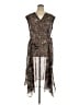 DKNY 100% Polyester Brown Cocktail Dress Size 16 - photo 1