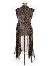 DKNY 100% Polyester Brown Cocktail Dress Size 16 - photo 2