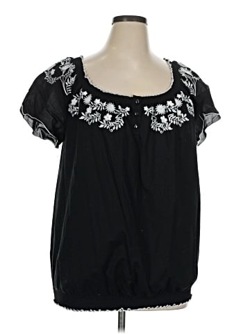 I.N. Studio Short Sleeve Blouse (view 1)