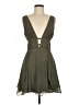 Bebe 100% Polyester Solid Green Cocktail Dress Size 6 - photo 1