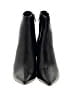 27 EDIT 100% Leather Black Ankle Boots Size 12 - photo 2