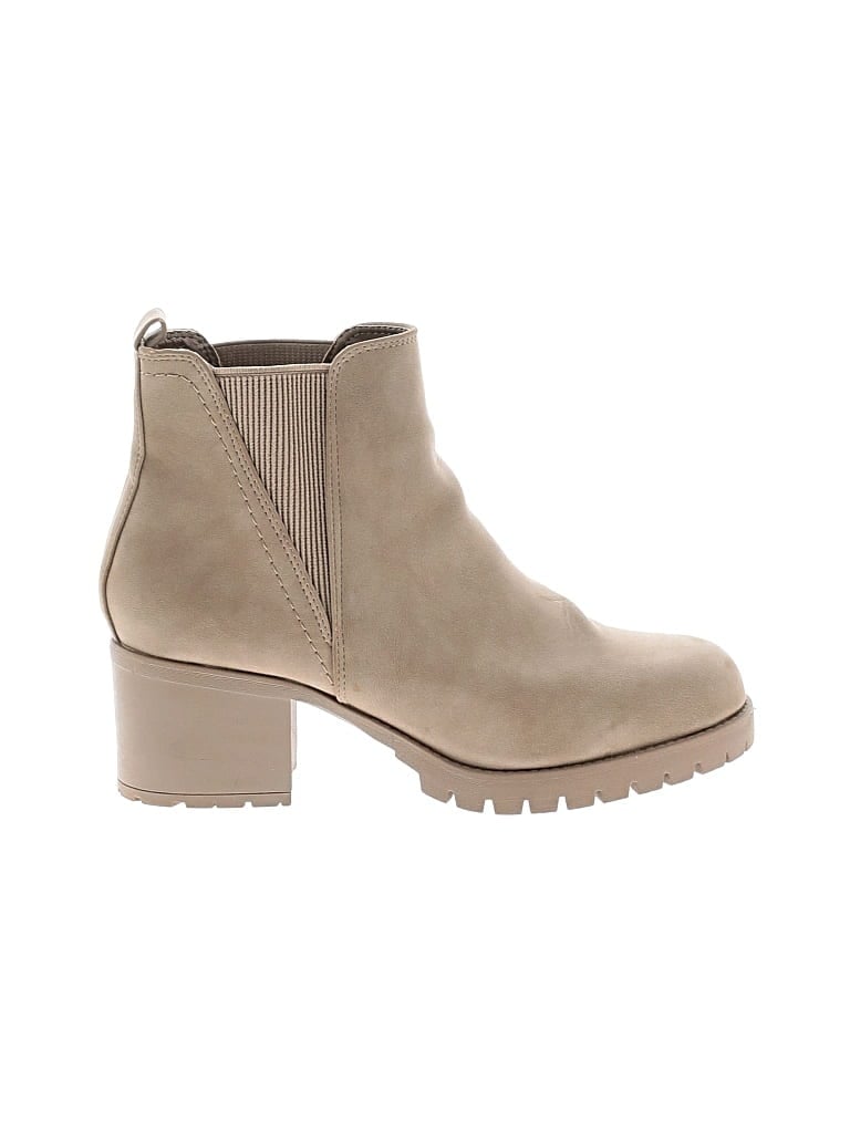 Pre-owned Mia Ankle Boots In Tan