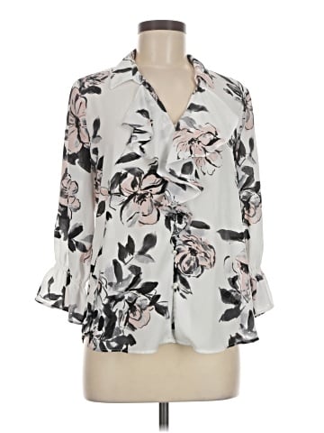 Karl Lagerfeld Paris 3/4 Sleeve Blouse (view 1)
