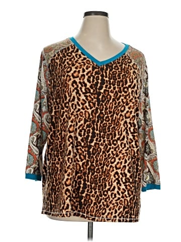Tru Luxe Jeans 3/4 Sleeve Blouse (view 1)