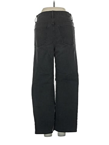 Madewell Slim Wide-Leg Jeans in Lunar Wash (view 2)