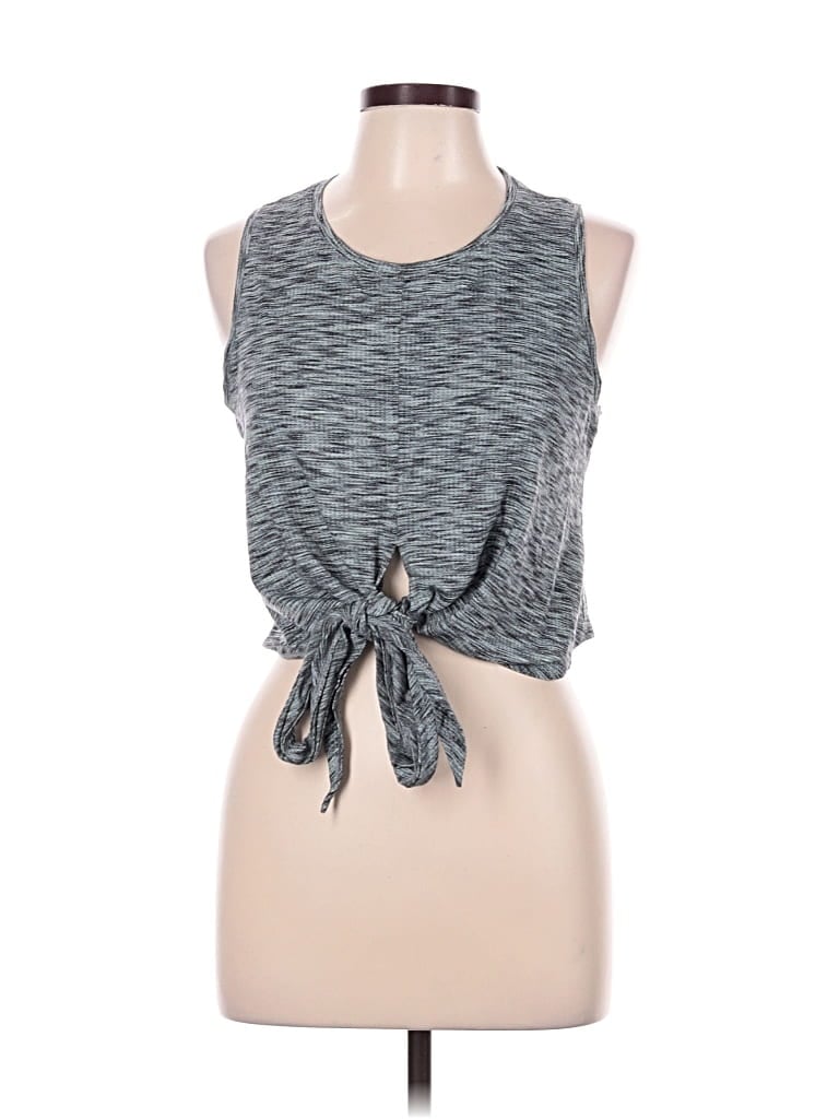Pre-owned Zyia Active Sleeveless T-shirt In Gray
