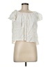 Elan Ivory Short Sleeve Blouse Size M - photo 1