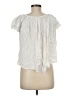 Elan Ivory Short Sleeve Blouse Size M - photo 2