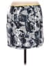 Bar III 100% Polyester Print Silver Blue Formal Skirt Size XL - photo 2